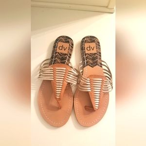 Dolce Vita Black/Beige/Gold Sandals Size 6 1/2.